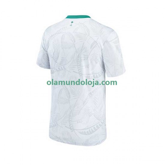 Camisola Arábia Saudita Homem Equipamento Primeiro Copa do Mundo 2022 Manga Curta